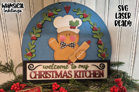 Gingerbread Kitchen Sign| Christmas Kitchen SVG