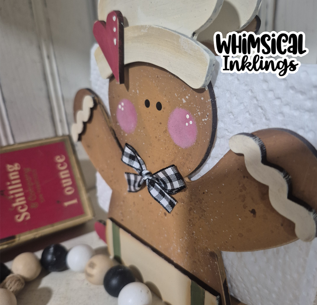 Gingerbread Napkin Holder DIY Wood Kit