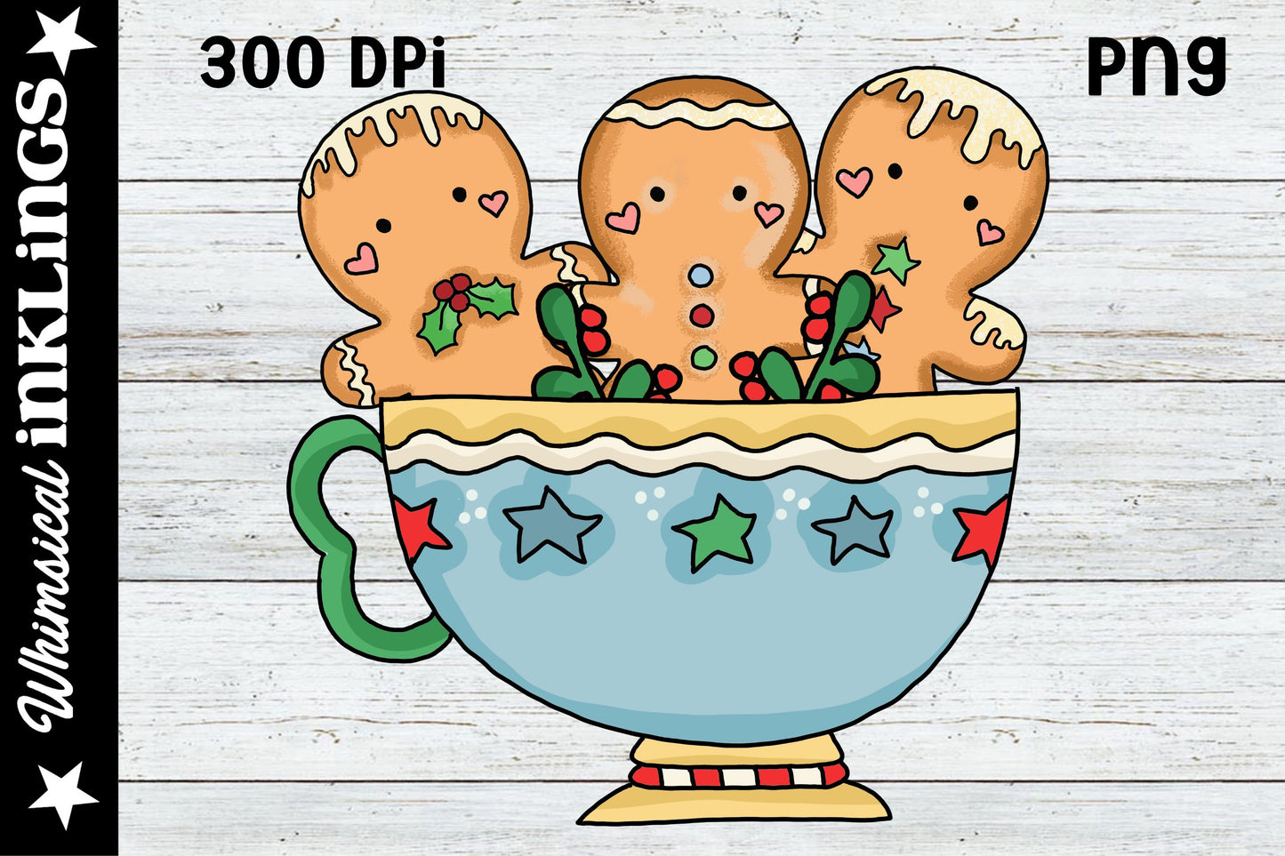 Gingerbread Teacup Sublimation| Christmas Sublimation