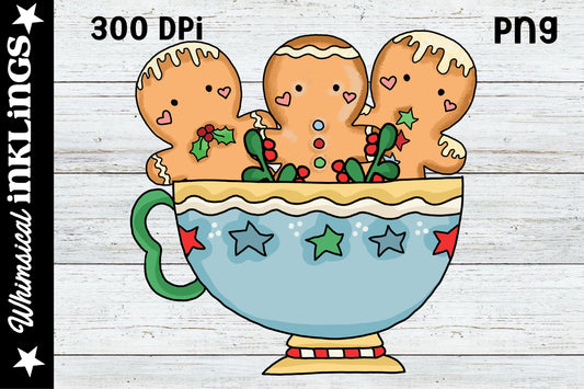 Gingerbread Teacup Sublimation| Christmas Sublimation