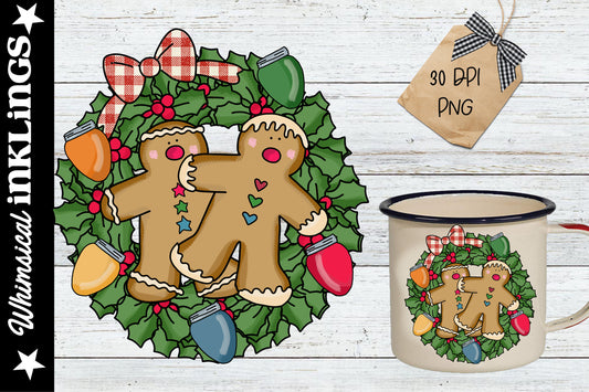 Gingerbread Wreath Sublimation