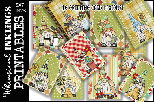 Gnome Bonanza Greeting Cards