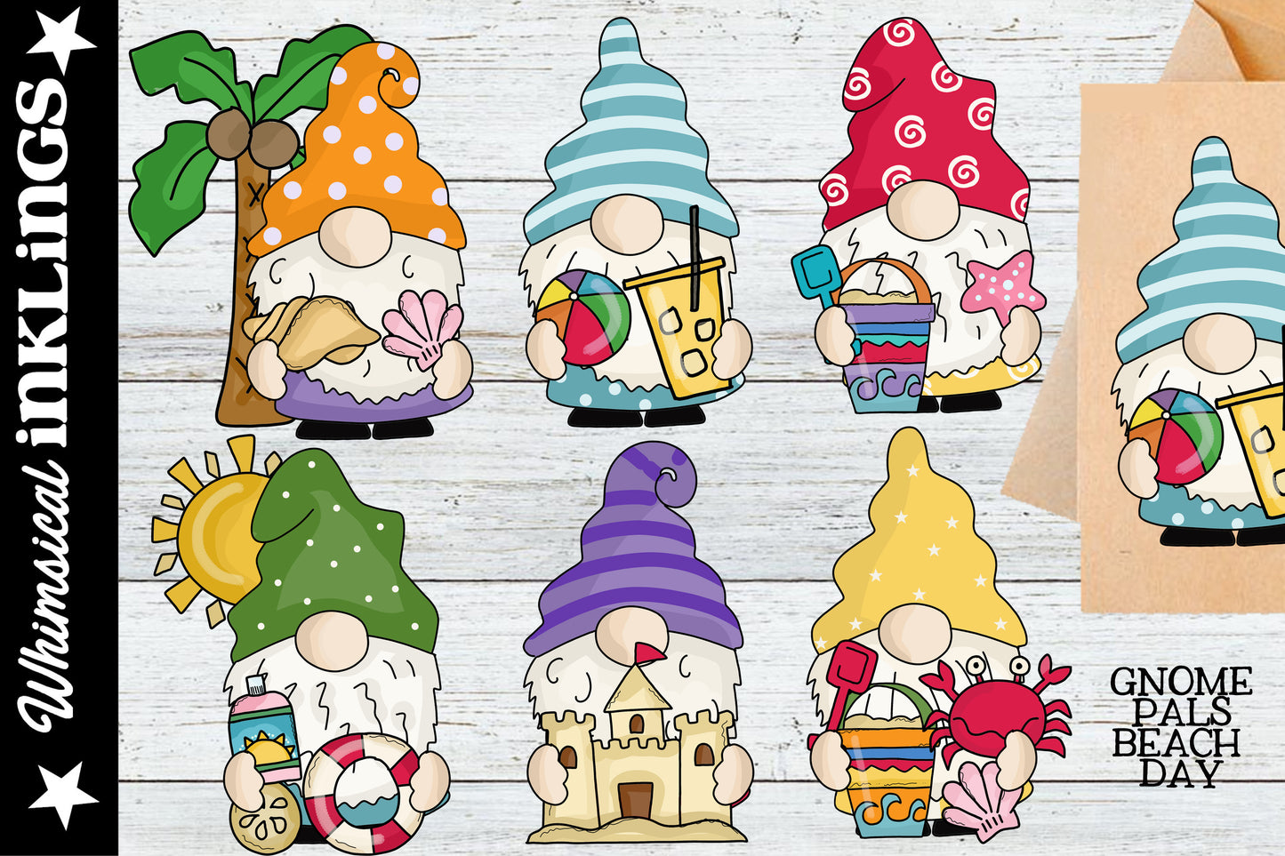 Gnome Pals Sublimation Clipart Bundle