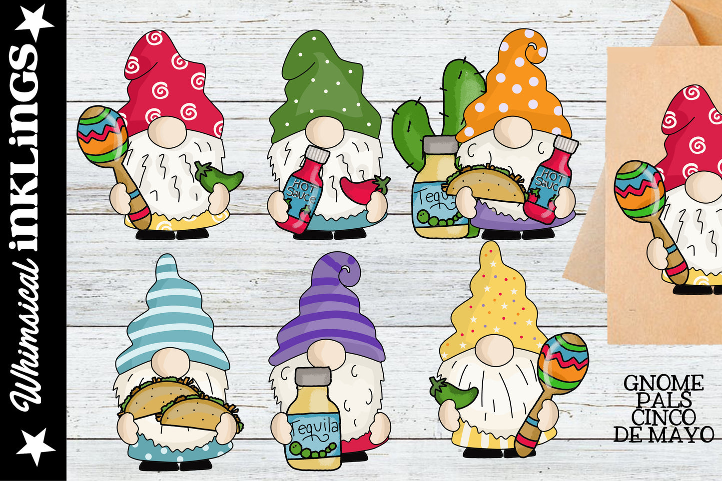 Gnome Pals Sublimation Clipart Bundle