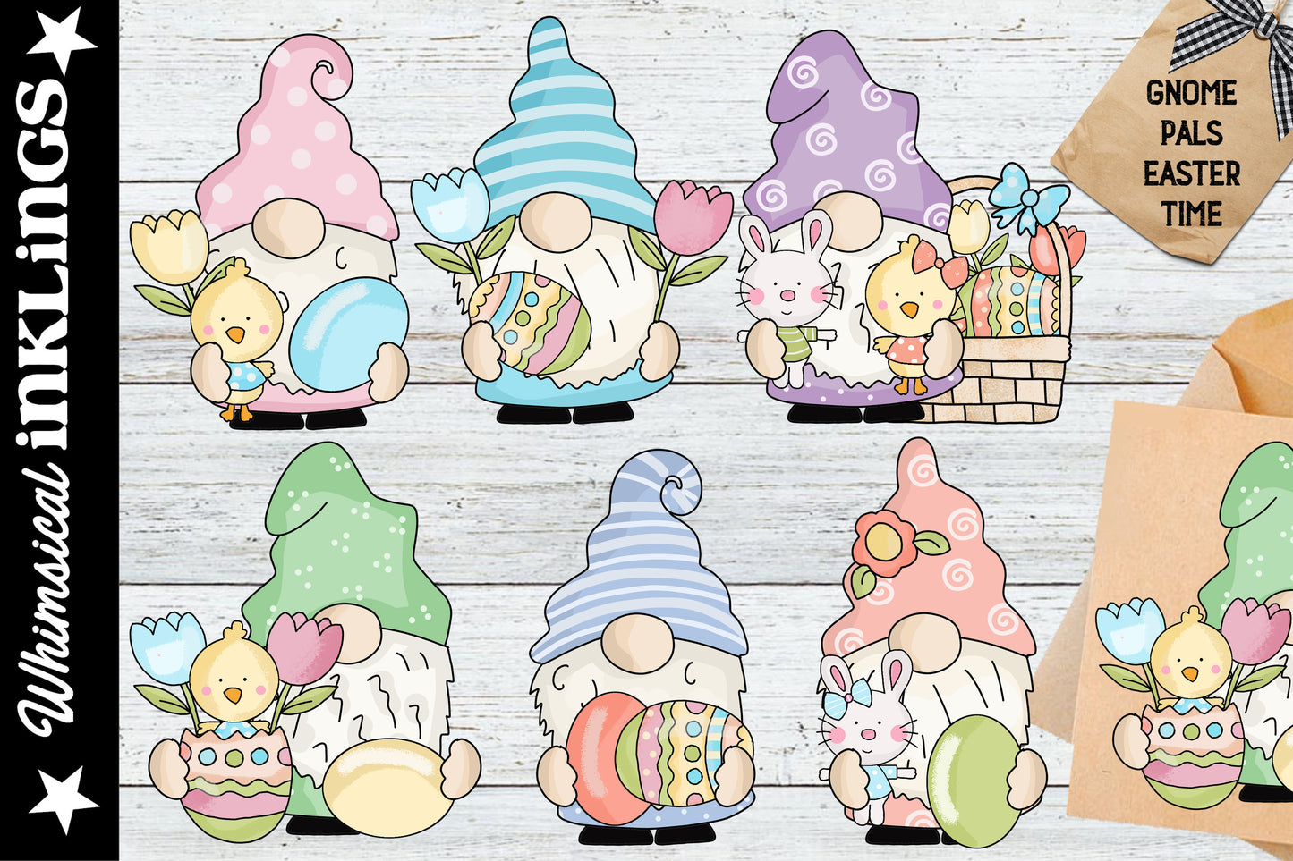 Gnome Pals Sublimation Clipart Bundle