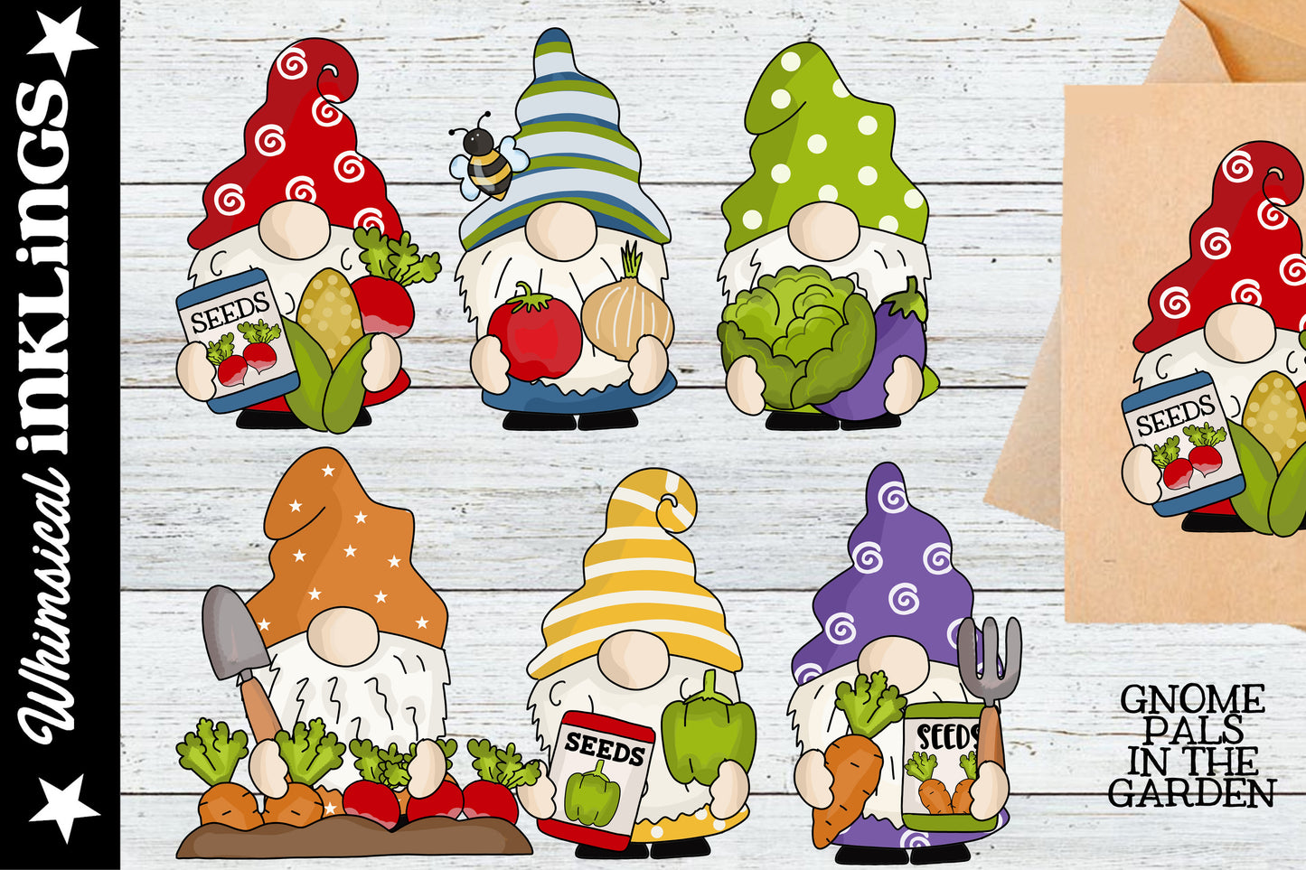 Gnome Pals Sublimation Clipart Bundle