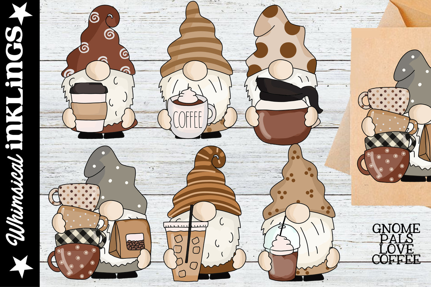 Gnome Pals Sublimation Clipart Bundle