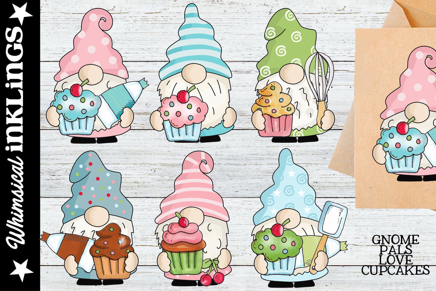 Gnome Pals Sublimation Clipart Bundle