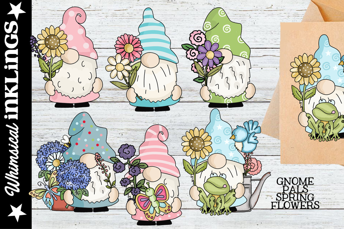 Gnome Pals Sublimation Clipart Bundle