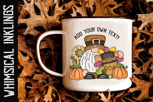 Gnorman The Pilgrim| Thanksgiving Sublimation| Fall