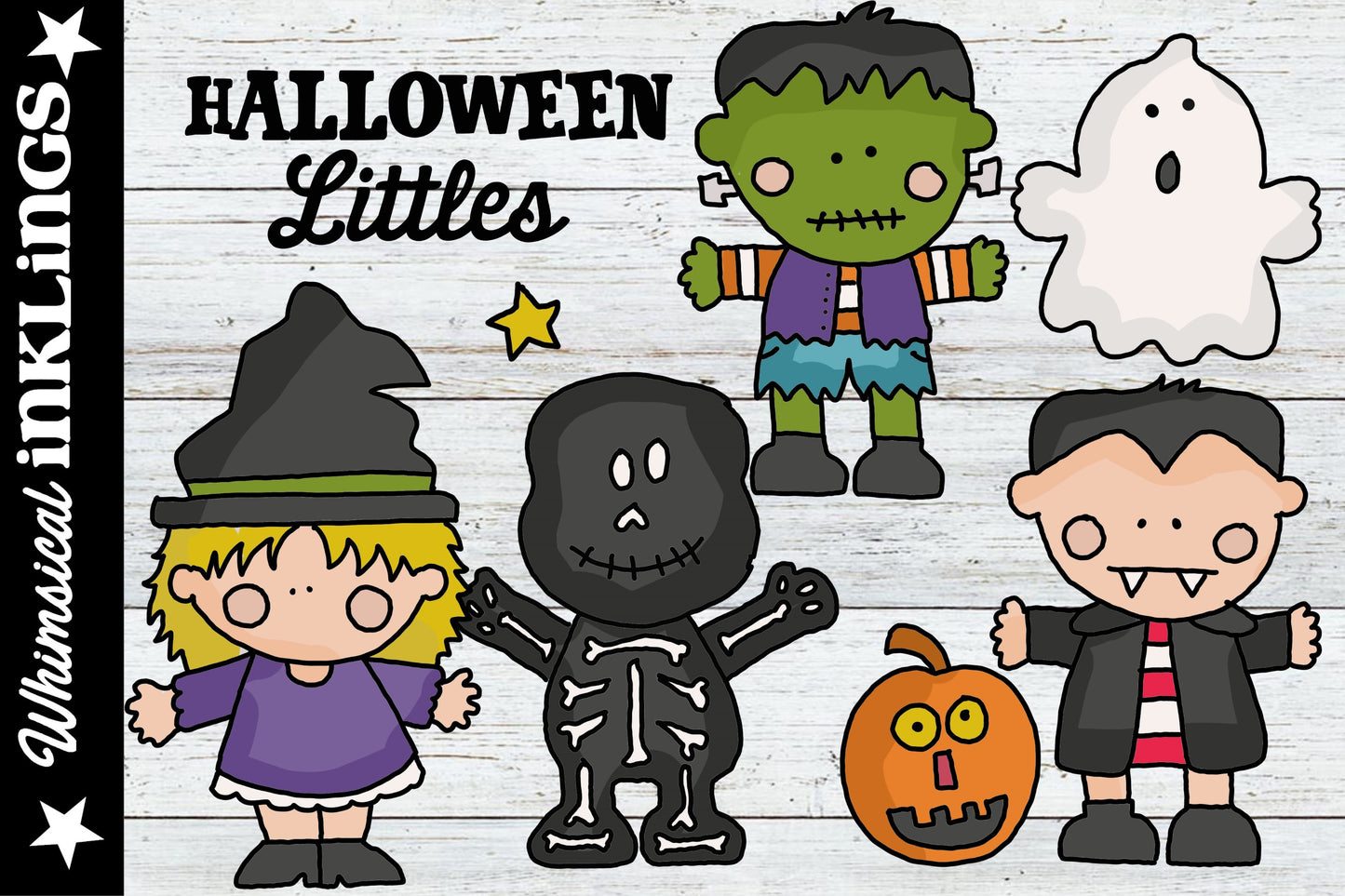 Halloween Littles Clipart| Halloween Sublimation