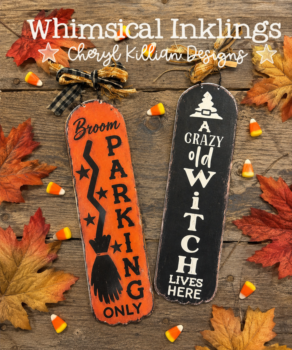 Halloween Sign Set SVG and Modge Podge Printables| Laser SVG