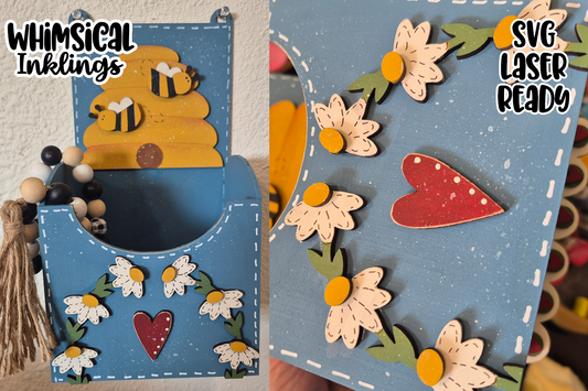 Hanging Bee Box Laser SVG
