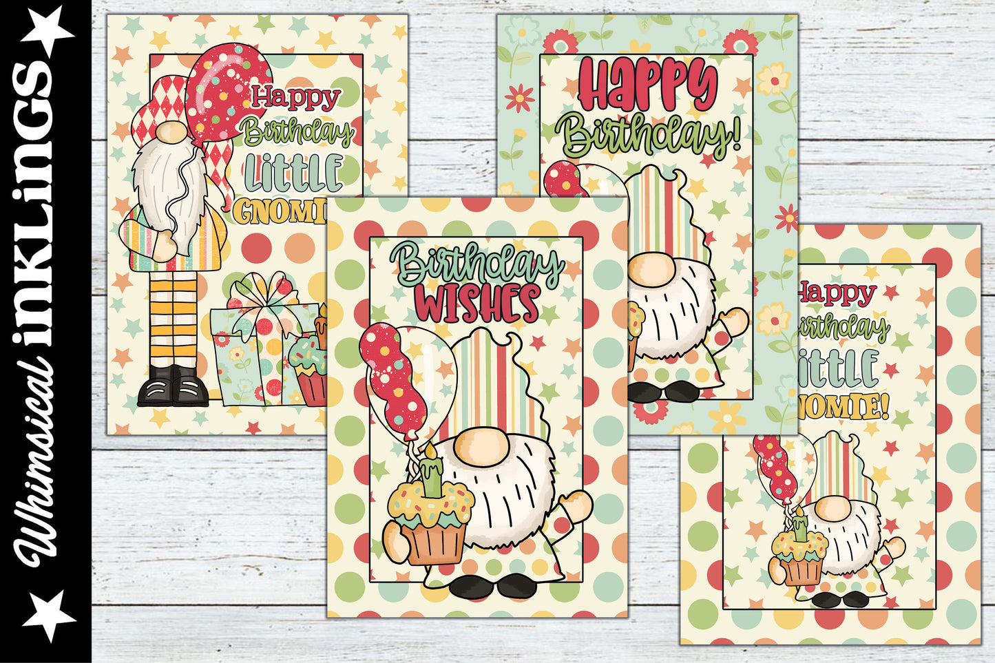 Happy Birthday Gnomie Greeting Cards