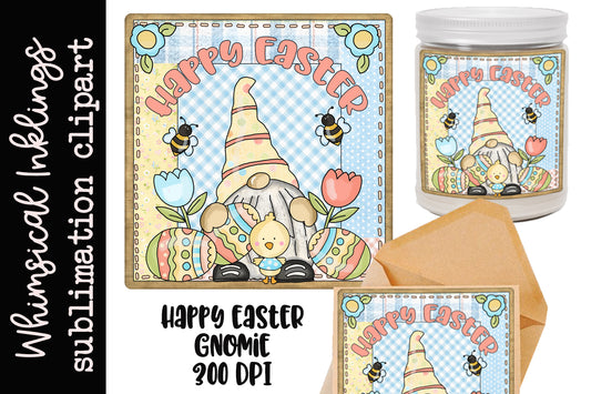 Happy Easter Gnome Sublimation