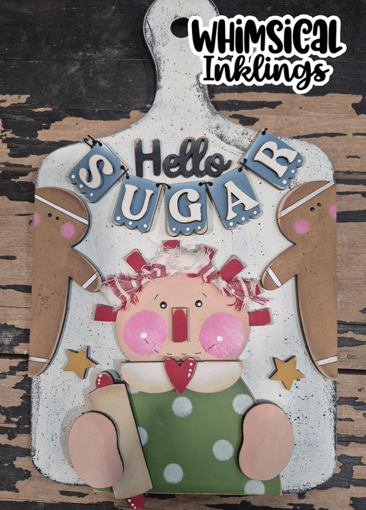Hello Sugar-Annie Sign Laser SVG