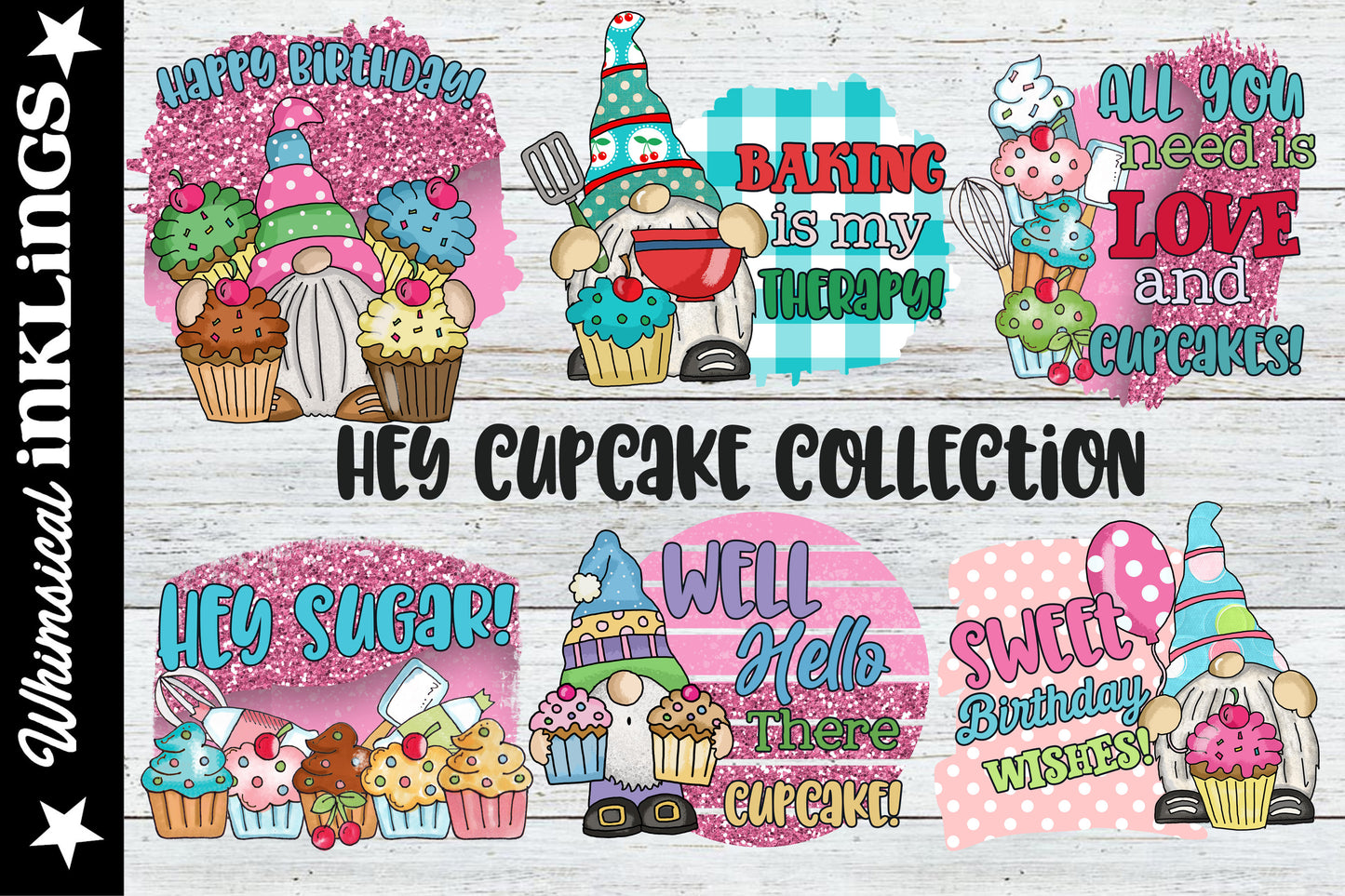 Hey Cupcake Sublimation Set