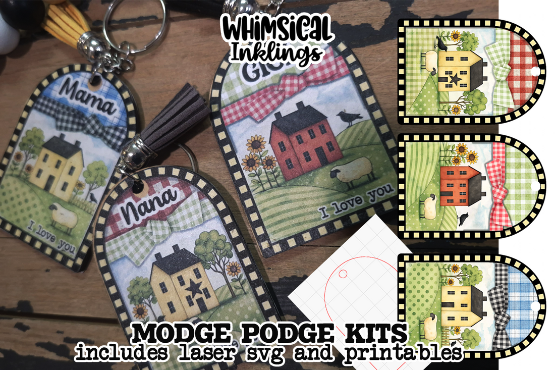 Key Podgee Home Sweet Home Keychains SVG and Modge Podge Printables| Laser SVG ...