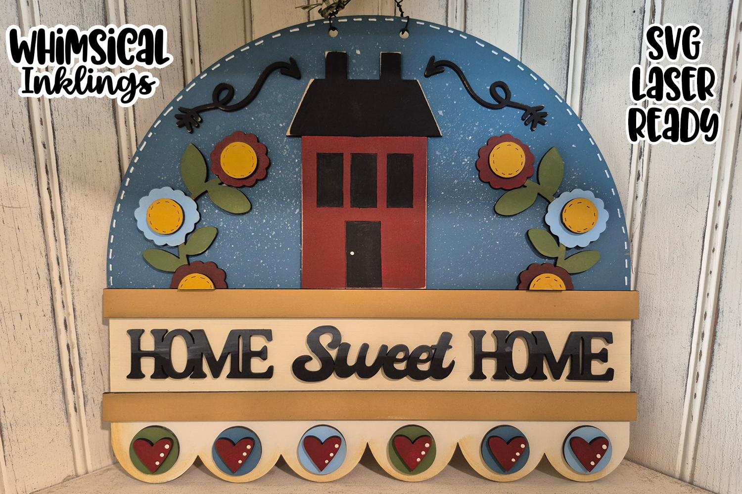 Home Sweet Home Penny Rug Sign Laser SVG – Whimsical Inklings