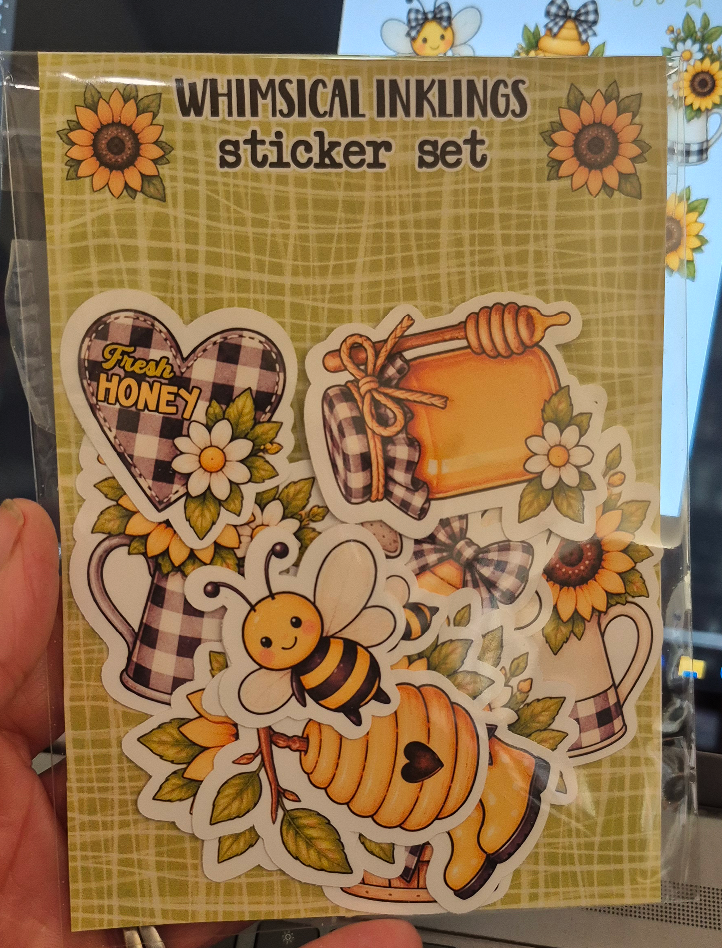 Honey Bee Sticker Pack| Fresh Honey Stickers