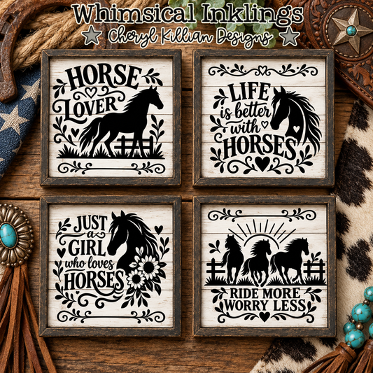 Horse Lover Magnet Sheet and Laser SVG