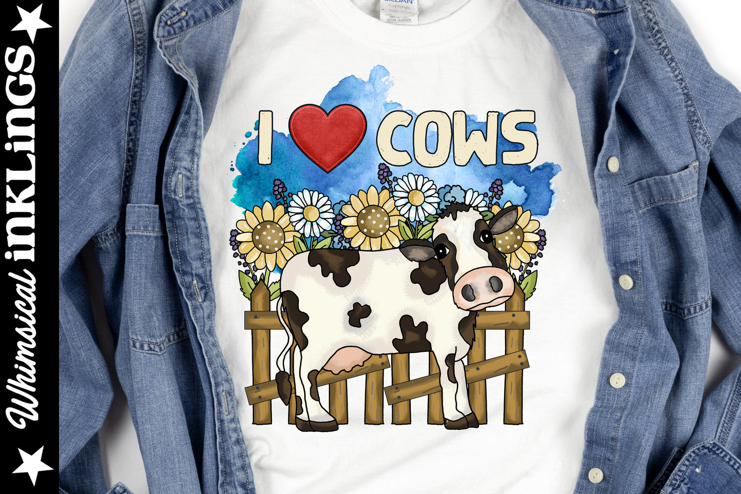 I Love Cows 2 Sublimation