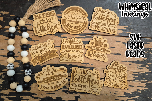 In The Kitchen l Fridge Magnet SVG Collection