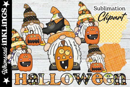 Jack O Lantern Gnomes Sublimation| Halloween Sublimation