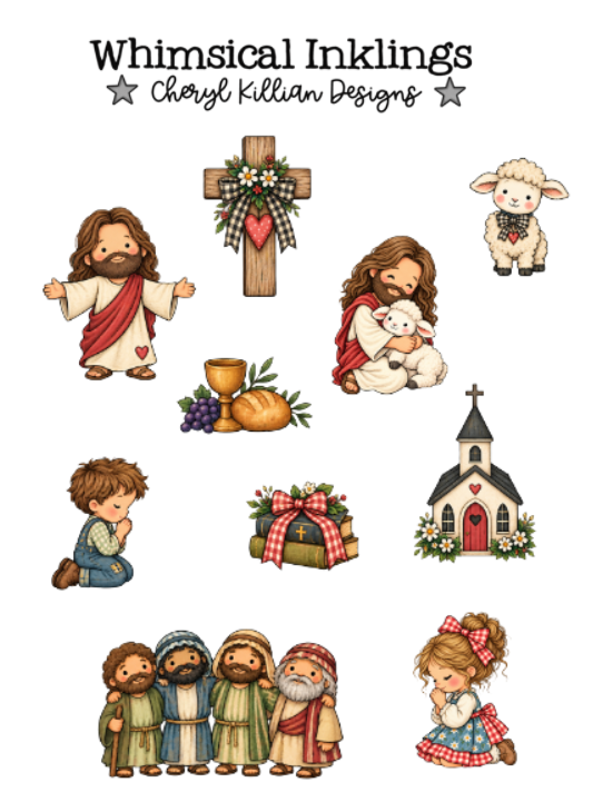 Jesus Loves Me Sticker Printables