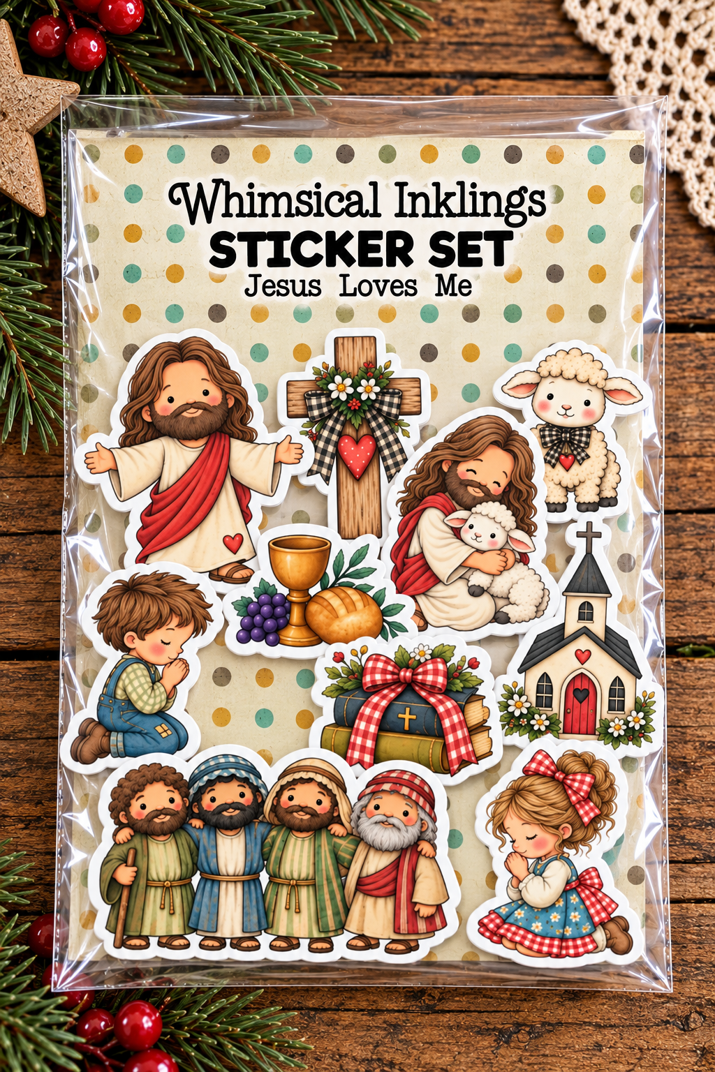 Jesus Loves Me Sticker Printables – Whimsical Inklings