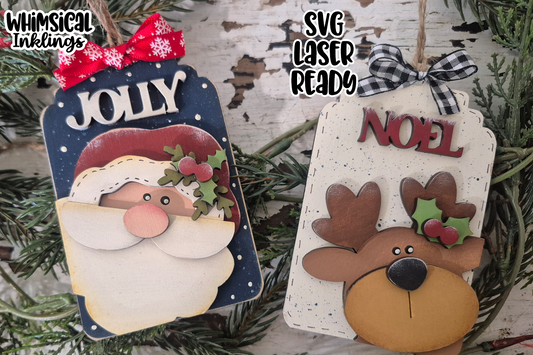 Jolly Noel Ornament Duo Laser SVG