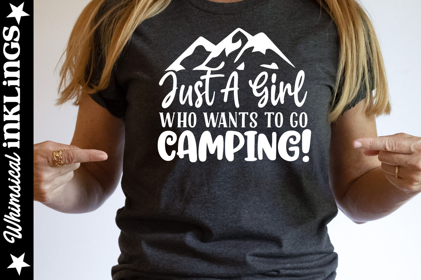 Just A Girl| Camping SVG