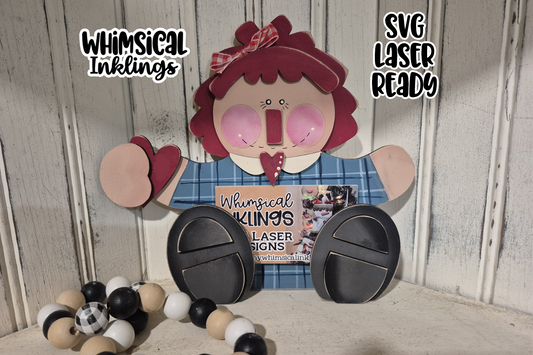 Little Annie Sitter Laser SVG