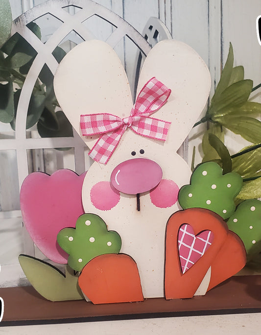 Little Carrot Patch Bunny Wood Kit