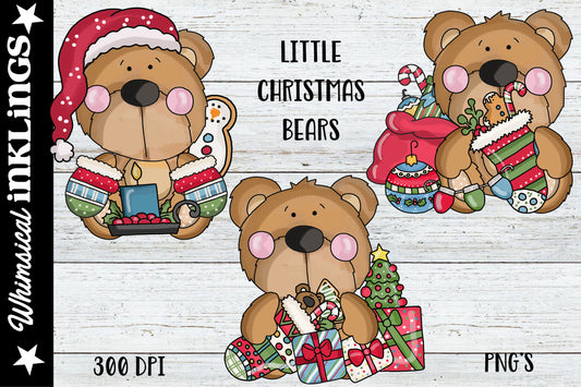 Little Christmas Bears Sublimation| Christmas Sublimartion