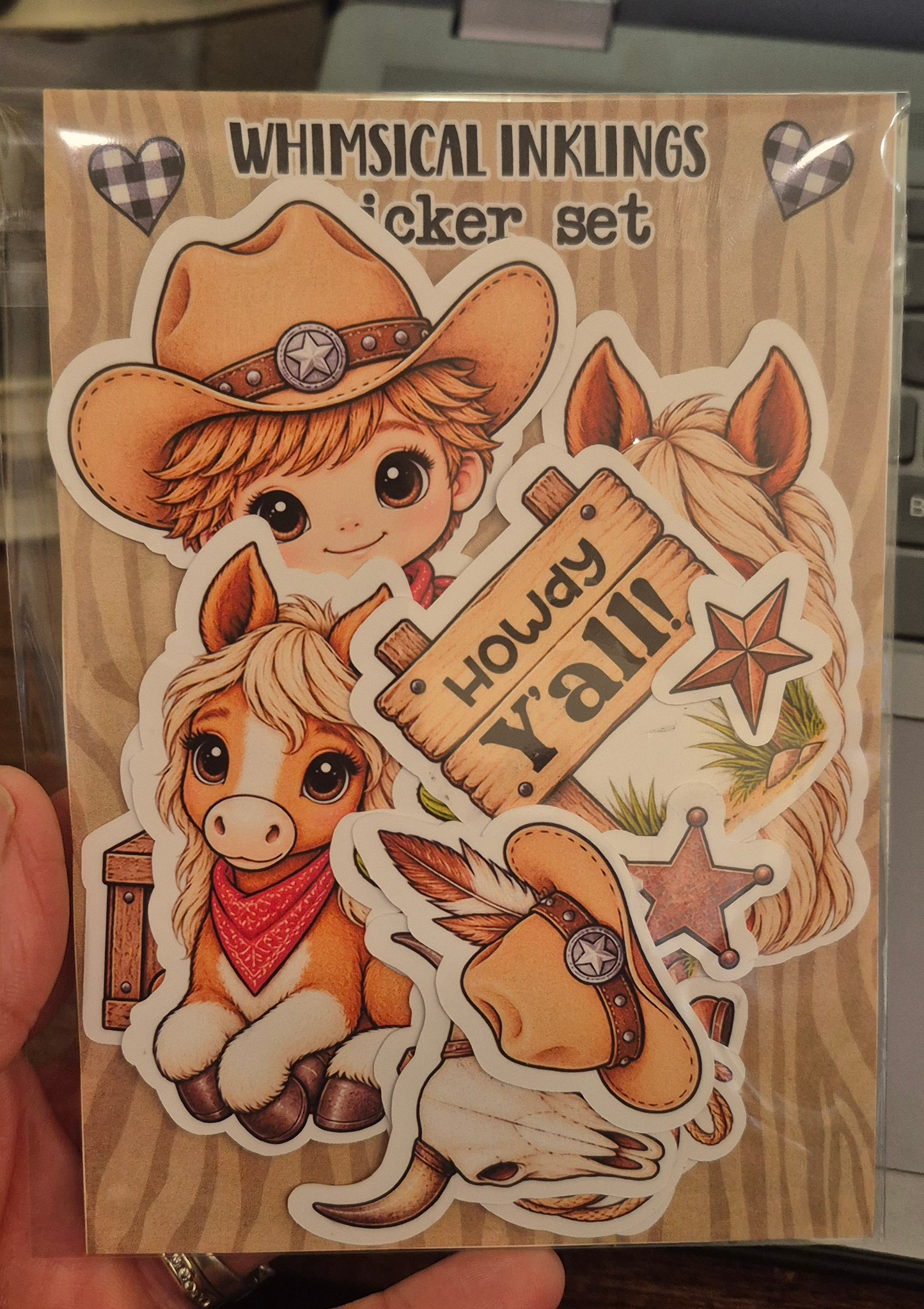 Little Cowboy Sticker pack| Cowboy Stickers