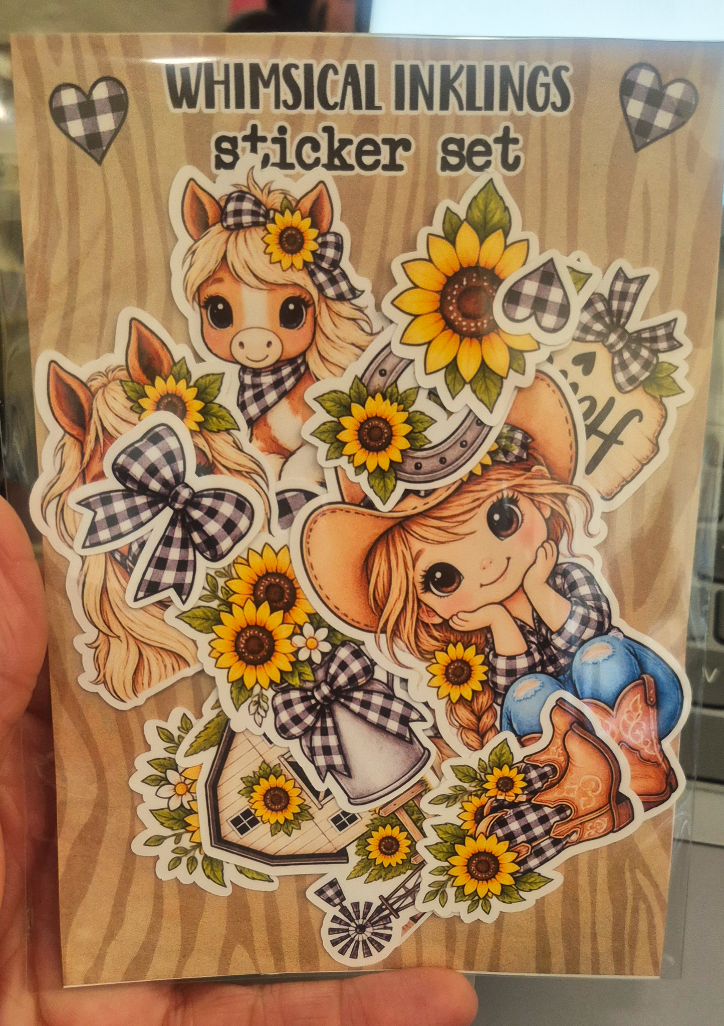 Little Cowgirl Sticker pack| Cowgirl Stickers
