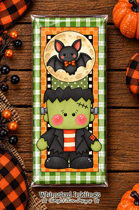 Little Frank Halloween Candy Bar Wapper