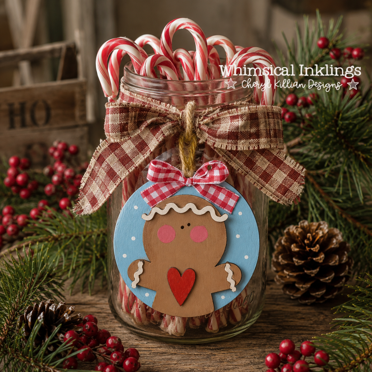 Little Ginger Ornament Laser SVG | Christmas SVG