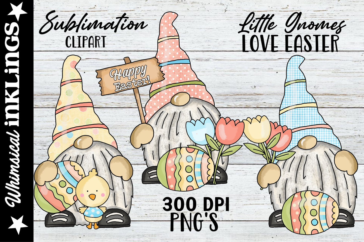 Little Gnomes Love Easter| Easter Sublimation