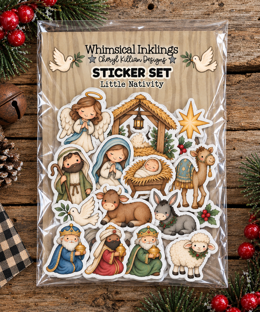 Little Nativity Sticker Pack| Nativity Stickers