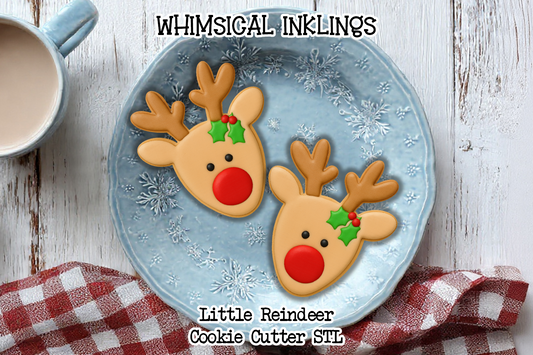Little Reindeer Cookie Cutter STL