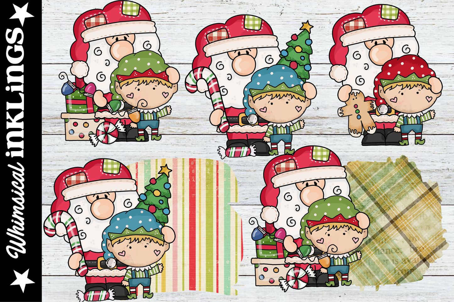 Little Santa And The Elves Sublimations| Christmas Sublimation