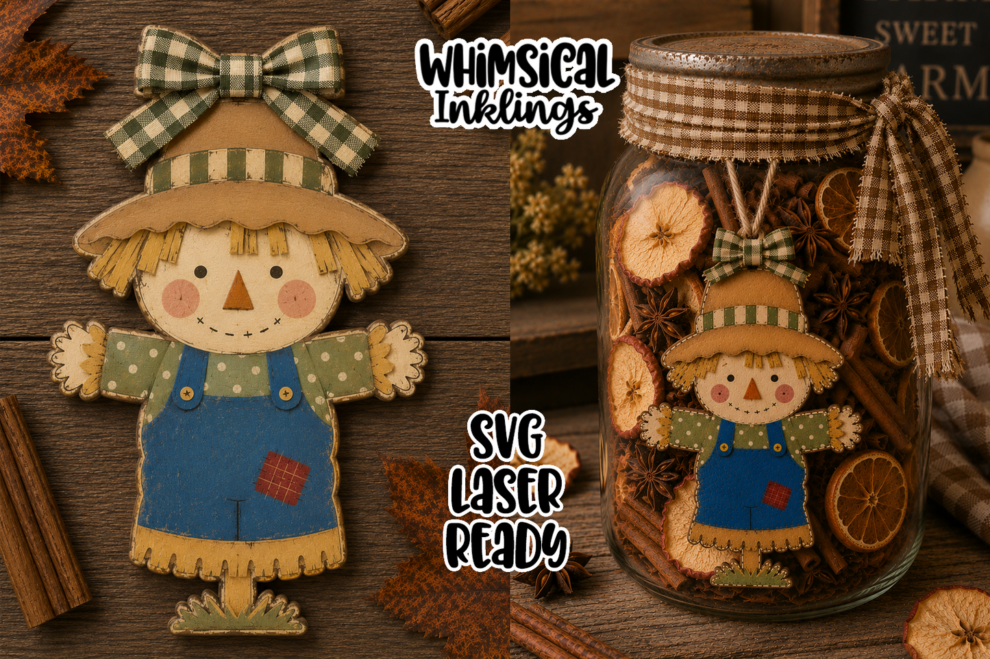Little Scarecrow Laser SVG| Fall SVG