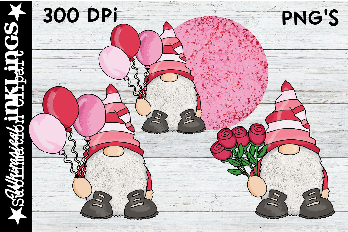 Little Valentine Gnomes Sublimation| Valentines Day Sublimation