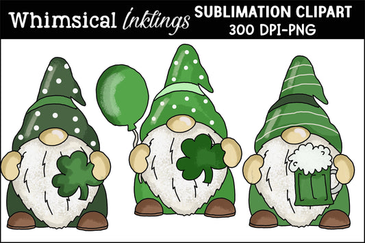 Lucky Gnomes Sublimation| Saint Patrick's Day