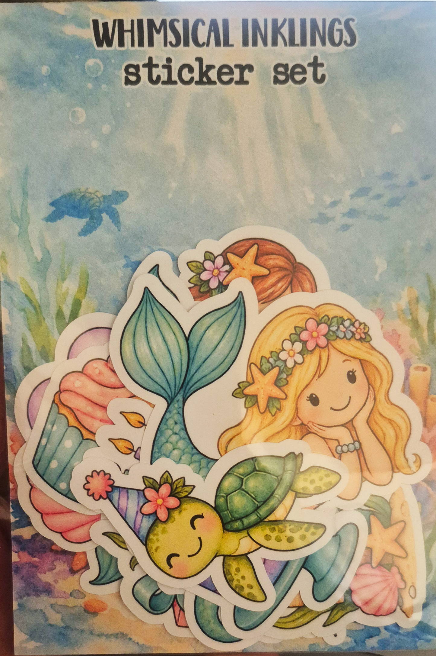 Mermaid Birthay Sticker Pack| Birthday Stickers