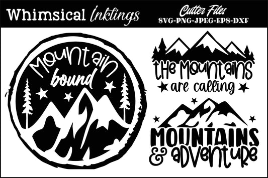 Mountain Bound SVG Set|