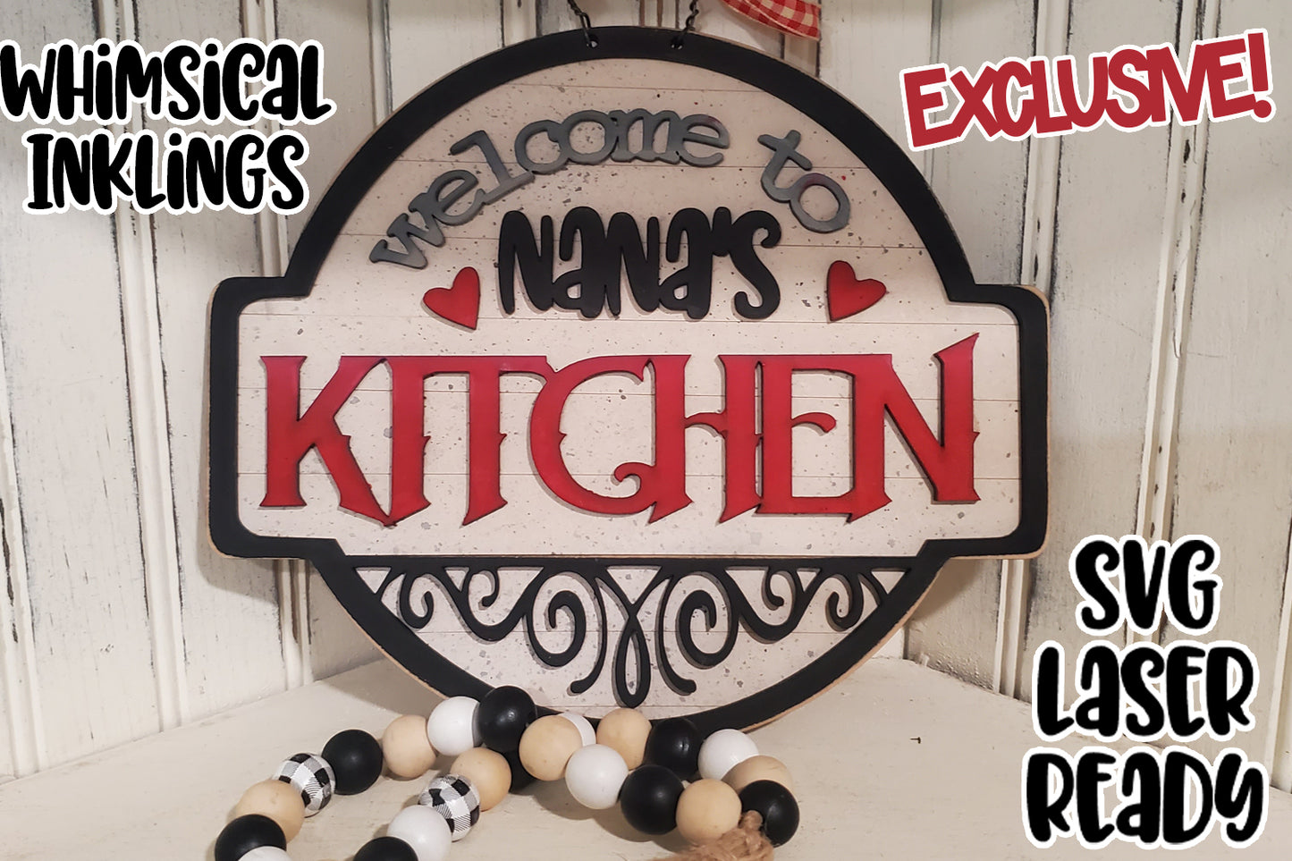 Nanas Kitchen Sign Laser SVG | EXCLUSIVE