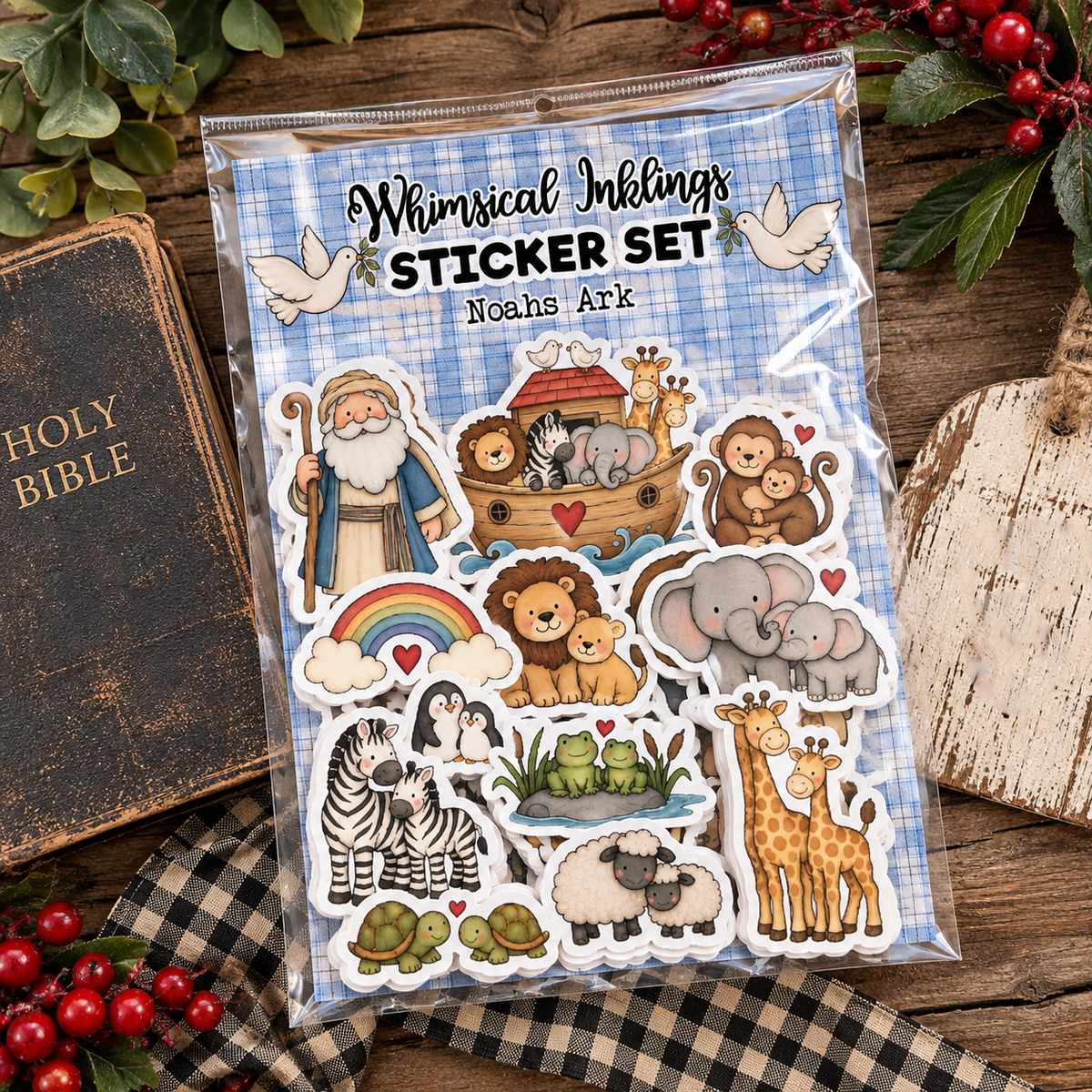 Noahs Ark Sticker pack| Christian Stcikers